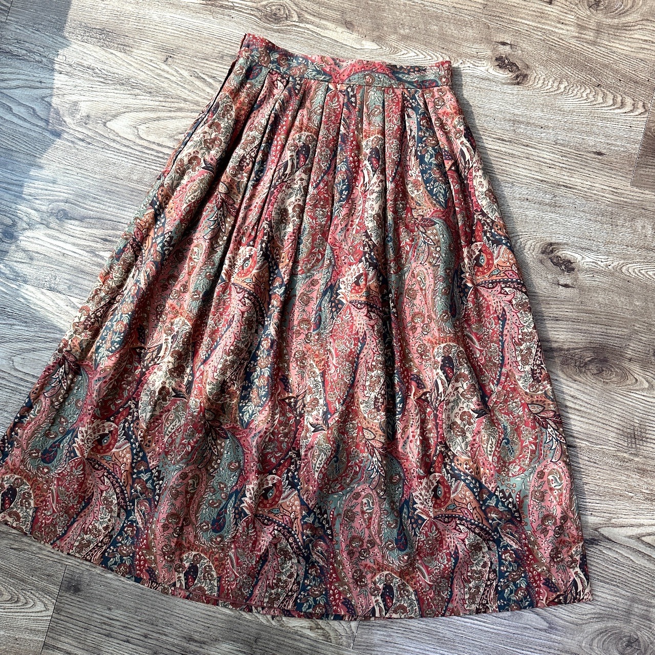 暗紅色系民族風半身裙