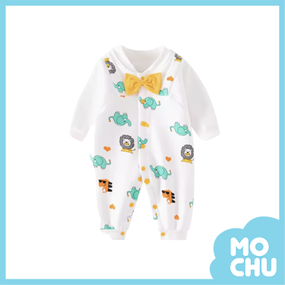 動物紳士樂園加絨連身衣