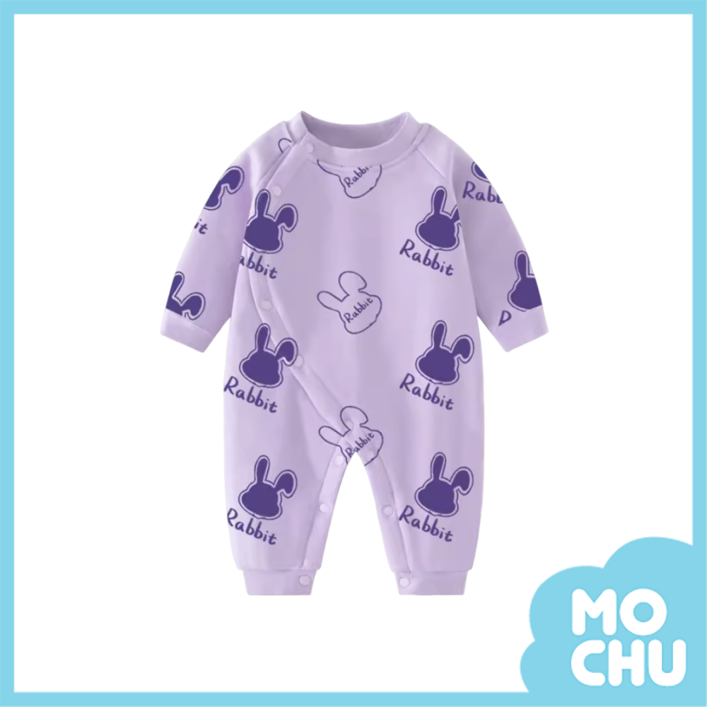 紫芋兔加絨連身衣