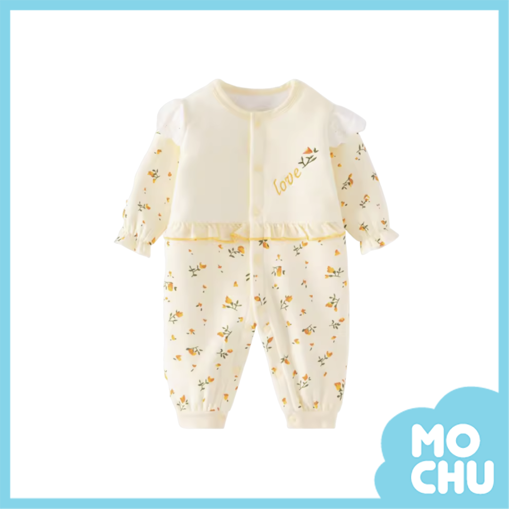 甜心小碎花加絨連身衣