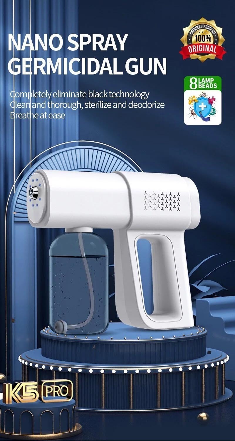 (雙11激荀Combo)  K5 PRO抗菌納米藍光消毒噴霧槍 🔥 買1送1🔥(平均每盒只需$15蚊)
