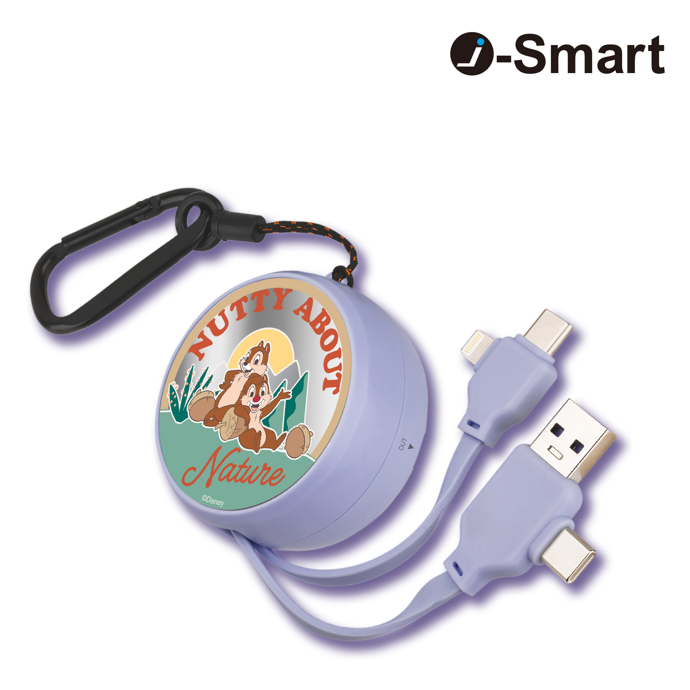 i-Smart-迪士尼- 4合1快充充電線-鋼牙與大鼻 Chip ‘n Dale