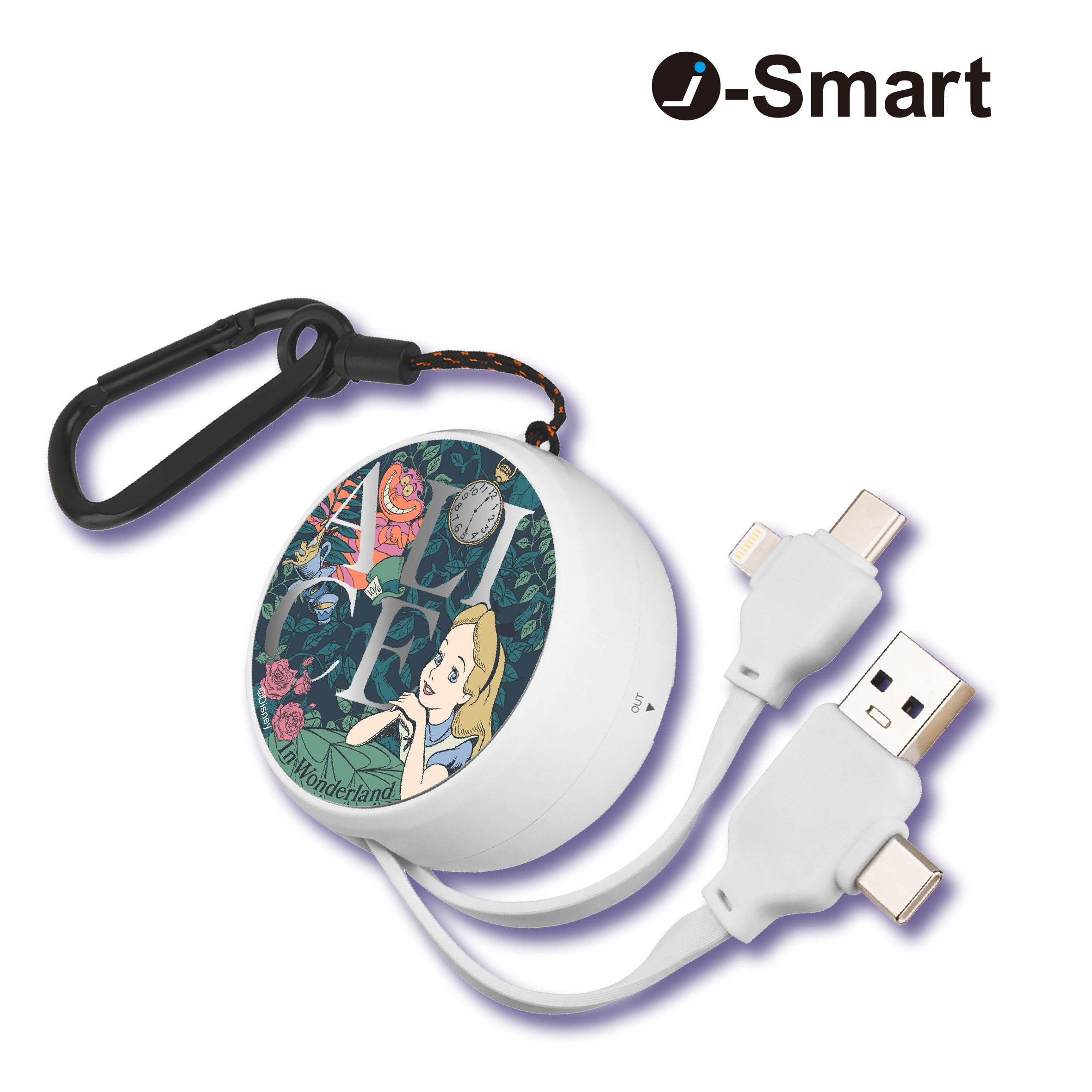 i-Smart-迪士尼- 4合1快充充電線-愛麗絲 Alice