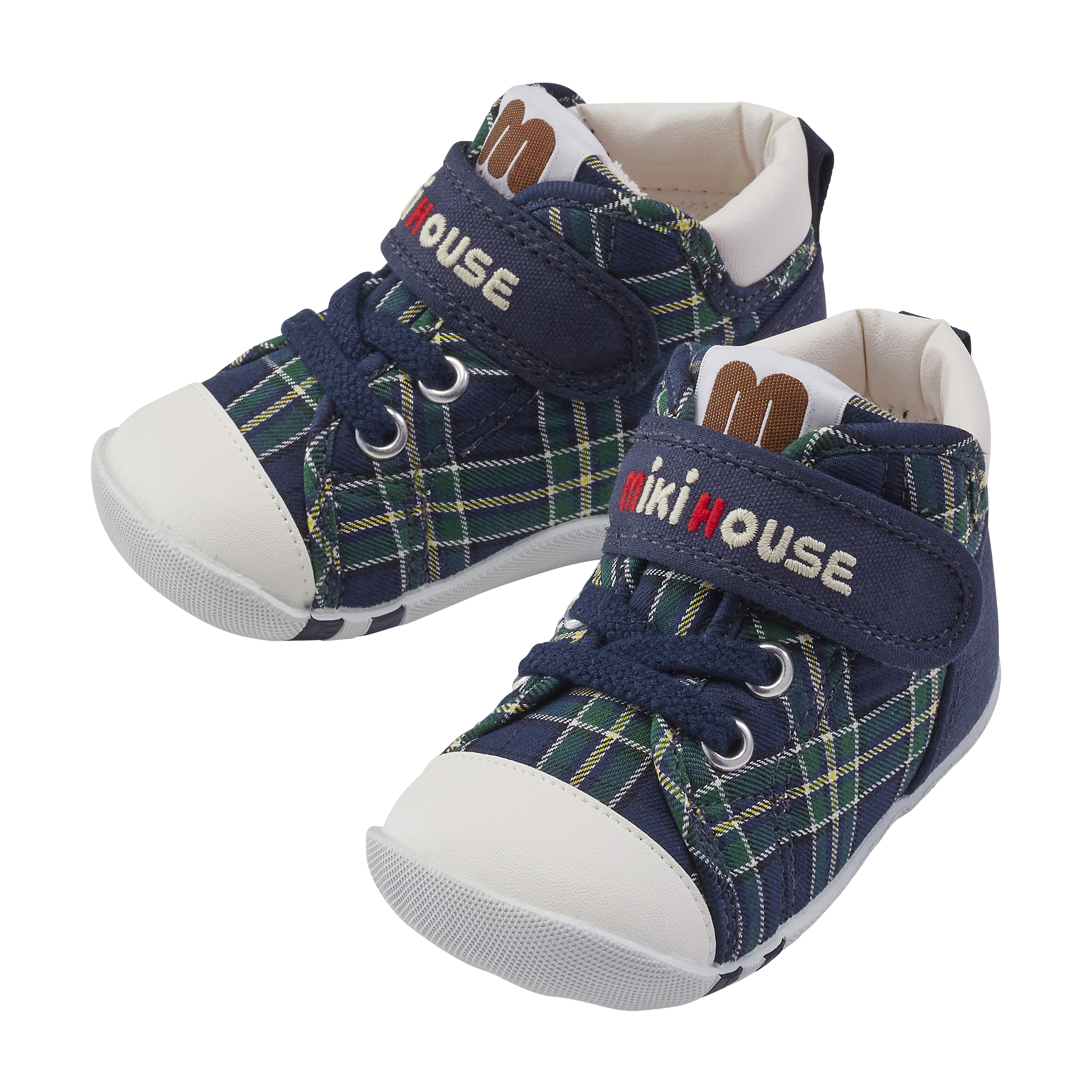 MH格紋第一雙嬰兒鞋