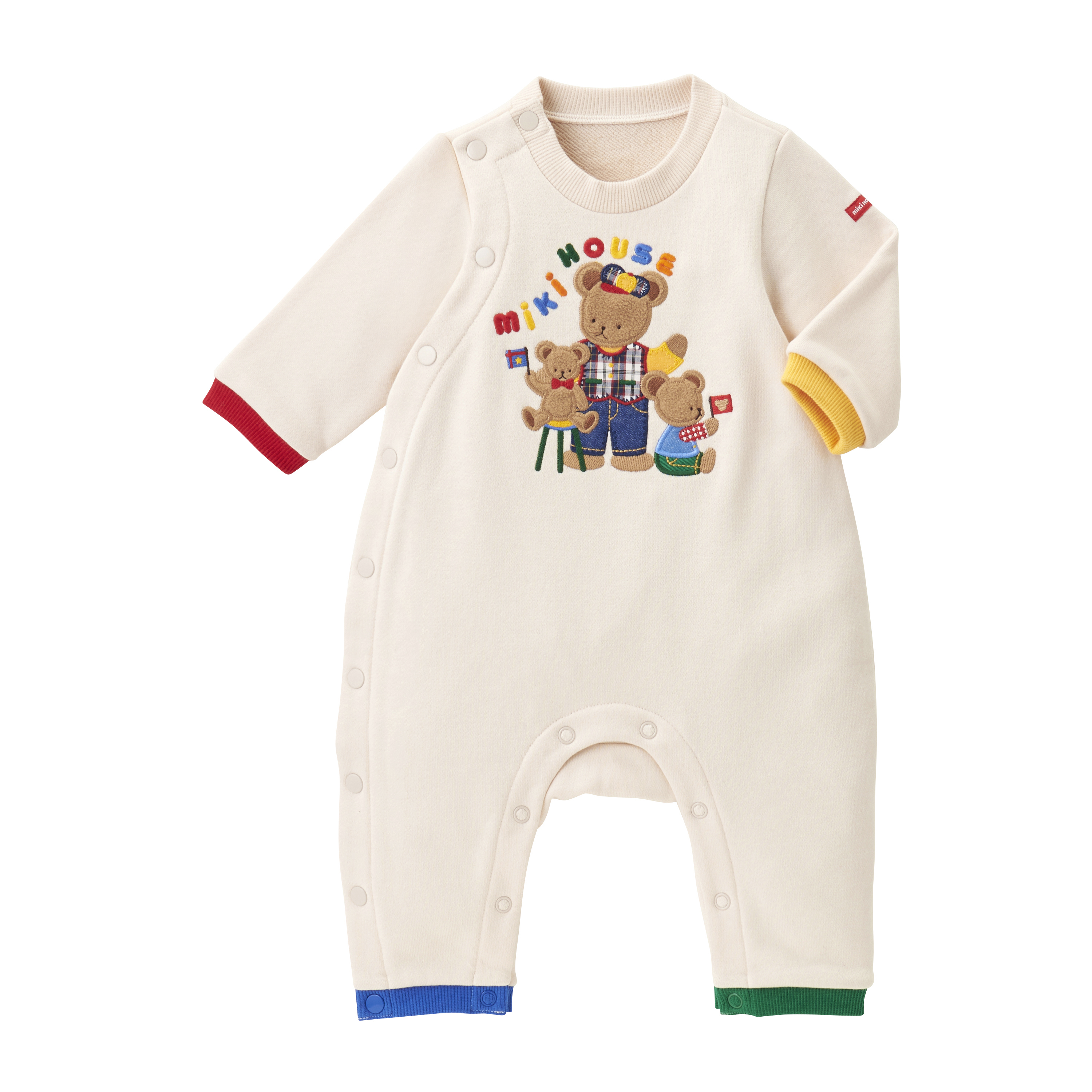 MH小熊字母貼連體服