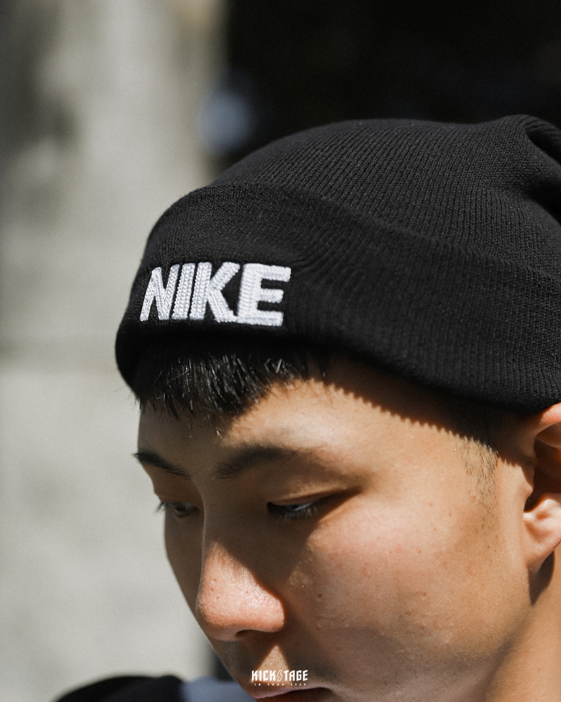 NIKE PEAK BEANIE 黑色 刺繡咬標 大LOGO 反摺毛帽 休閒 針織 中性款【FJ6287-010】