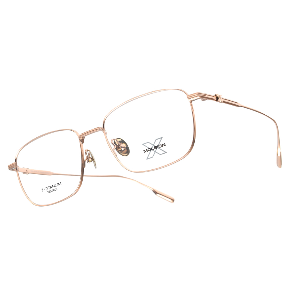 【MOLSION】MX7003 B30 輕彈β鈦系列 小方框光學眼鏡♣