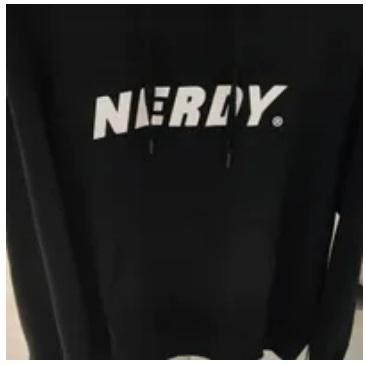 [S] NERDY BIG LOGO PULLOVER HOODIE (NERDY ORIGIN FIT),BLACK, PNES23KE030105 (SN360)