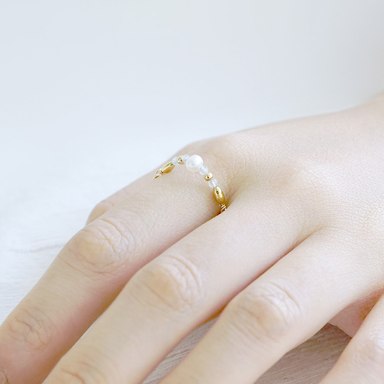 天使的祈禱 · 米迦勒 – 珍珠 – 線戒