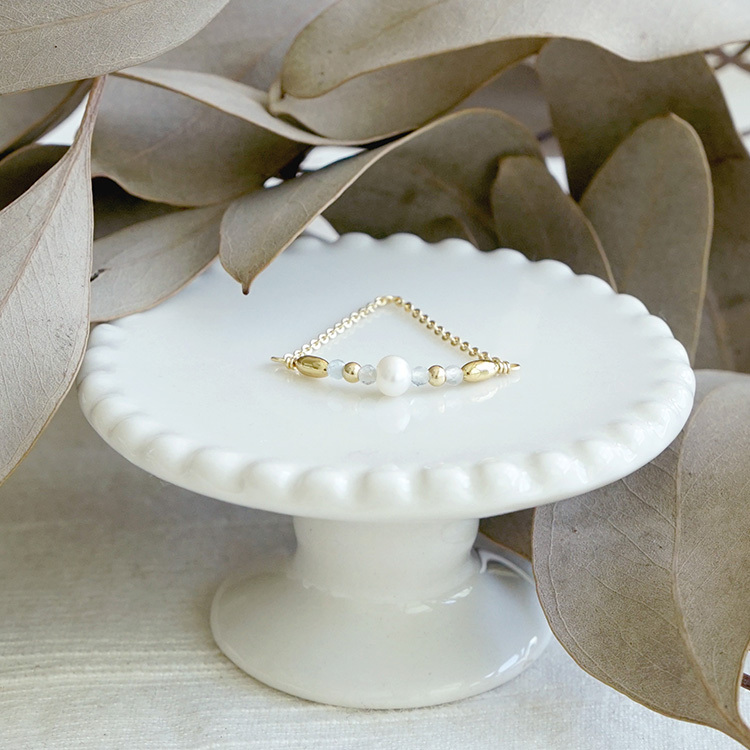 天使的祈禱 · 米迦勒 – 珍珠 – 線戒