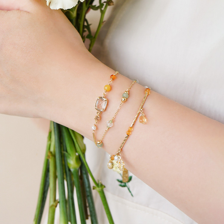 《官網限定》｜財運｜花漾美好 – 東陵玉 – 手鍊