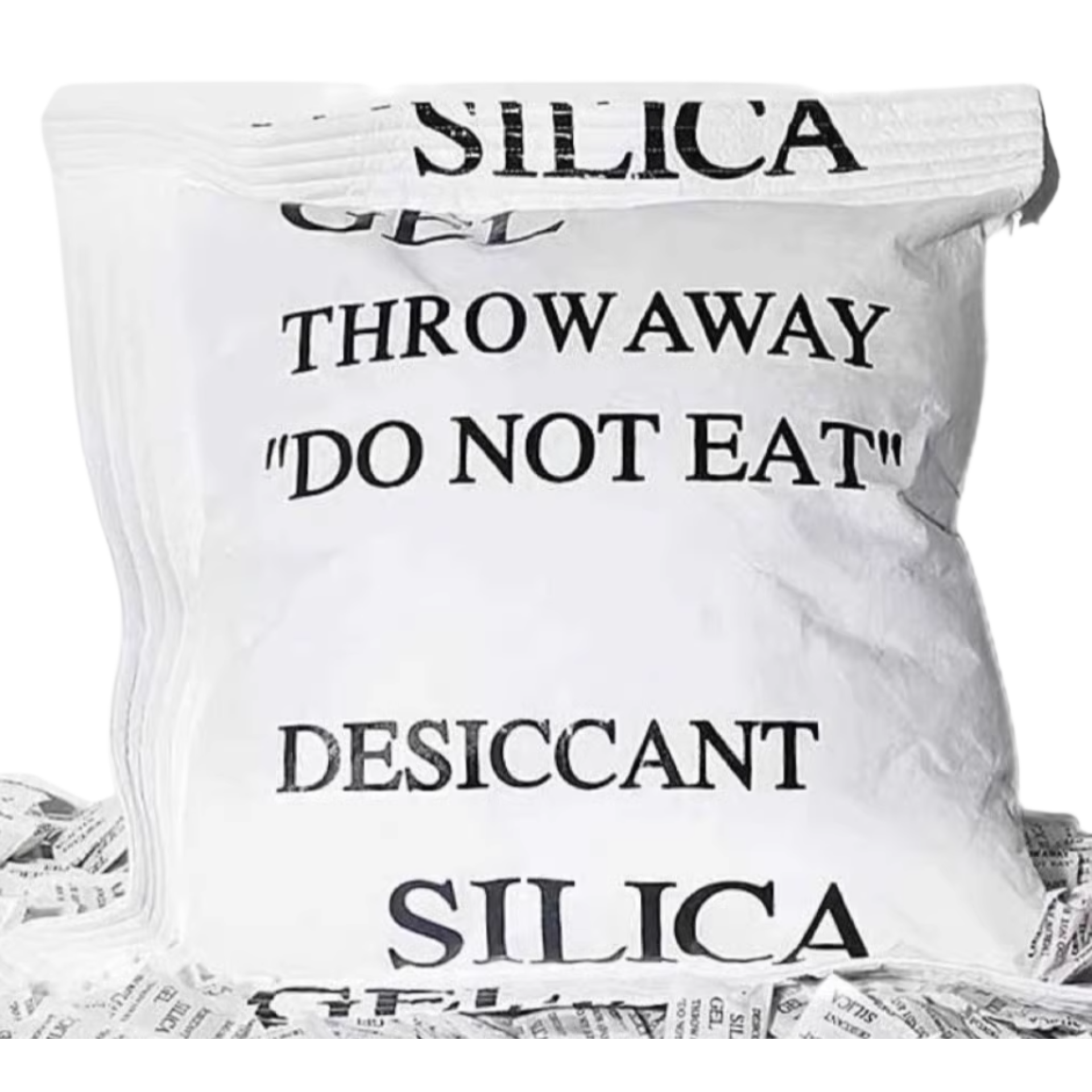 Desiccant 放大版乾燥劑造型攬枕 | 皺皺的表面就像真的用久了的乾燥劑 | 搞惡禮物| 聖誕禮物 | 交換禮物