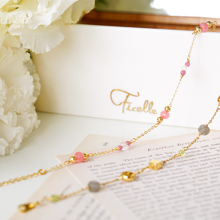 《官網限定》｜桃花｜花漾美好 – 紅紋石 – 手鍊