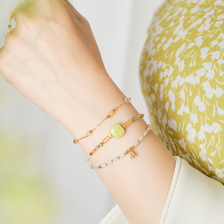 《官網限定》花漾美好 – 黃蛋白石 – 手鍊
