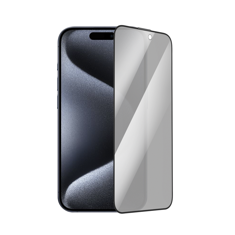 iPhone 15 GlassPro+ 3D滿版防窺玻璃膜