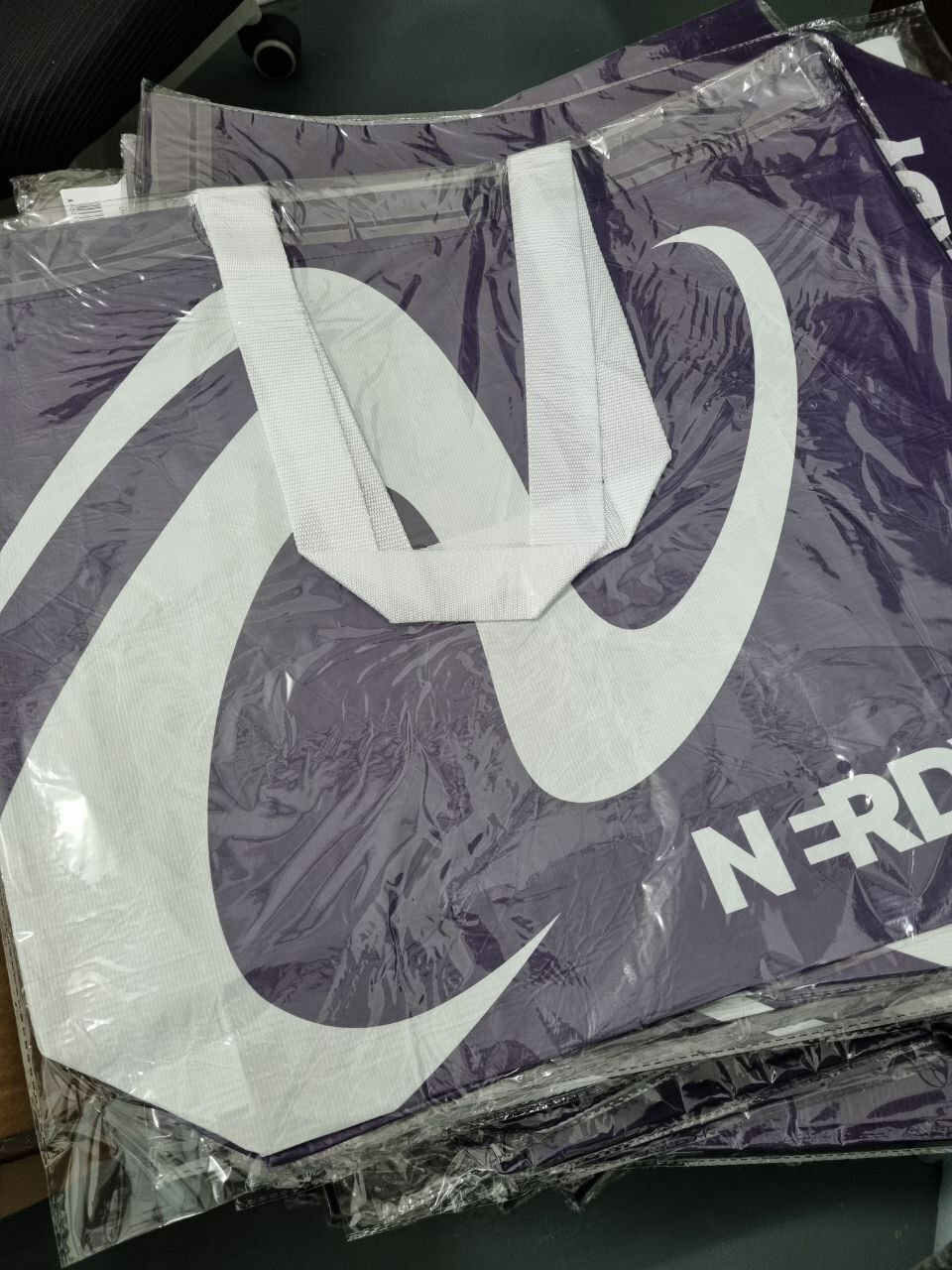 [S] NERDY PINWHEEL REUSABLE BAG,DARK PURPLE, 8809936589175 (SN364)