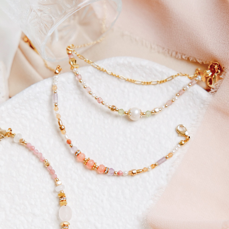 《官網限定》｜桃花｜清新森林 – 紅紋石 – 手鍊