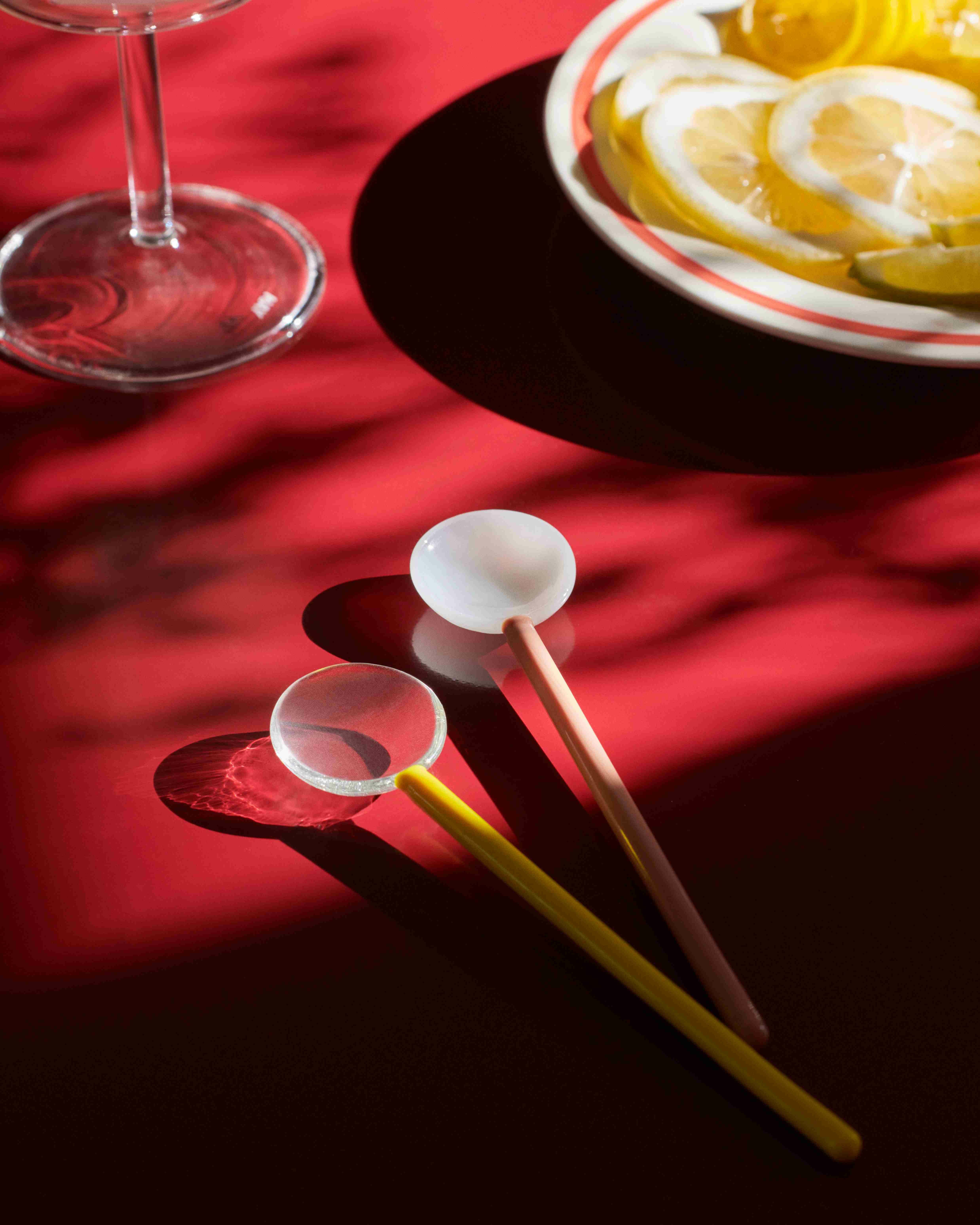Glass Spoons Round Set of 2 / 攪拌匙