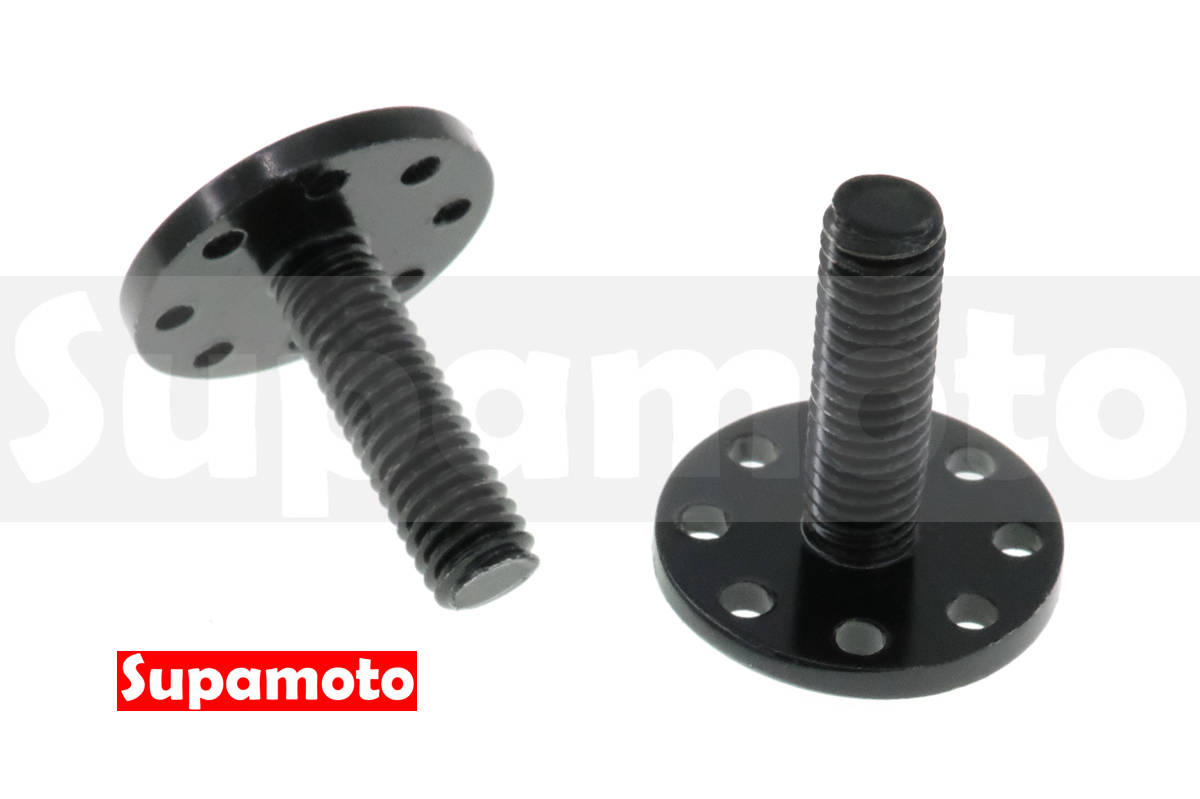 -Supamoto- 車牌 螺絲 K7 K8 黑色 大牌 M6 車牌 6mm 不鏽鋼 外六角 內六角 裝飾 CNC 牌照
