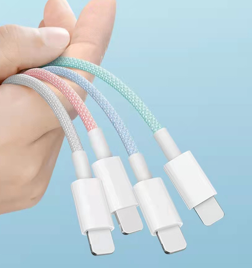 【 27W高速編織傳輸充電線】 適用於iPhone 15系列 TYPE-C TO TYPE-C 27WPD快充，可充電、傳輸