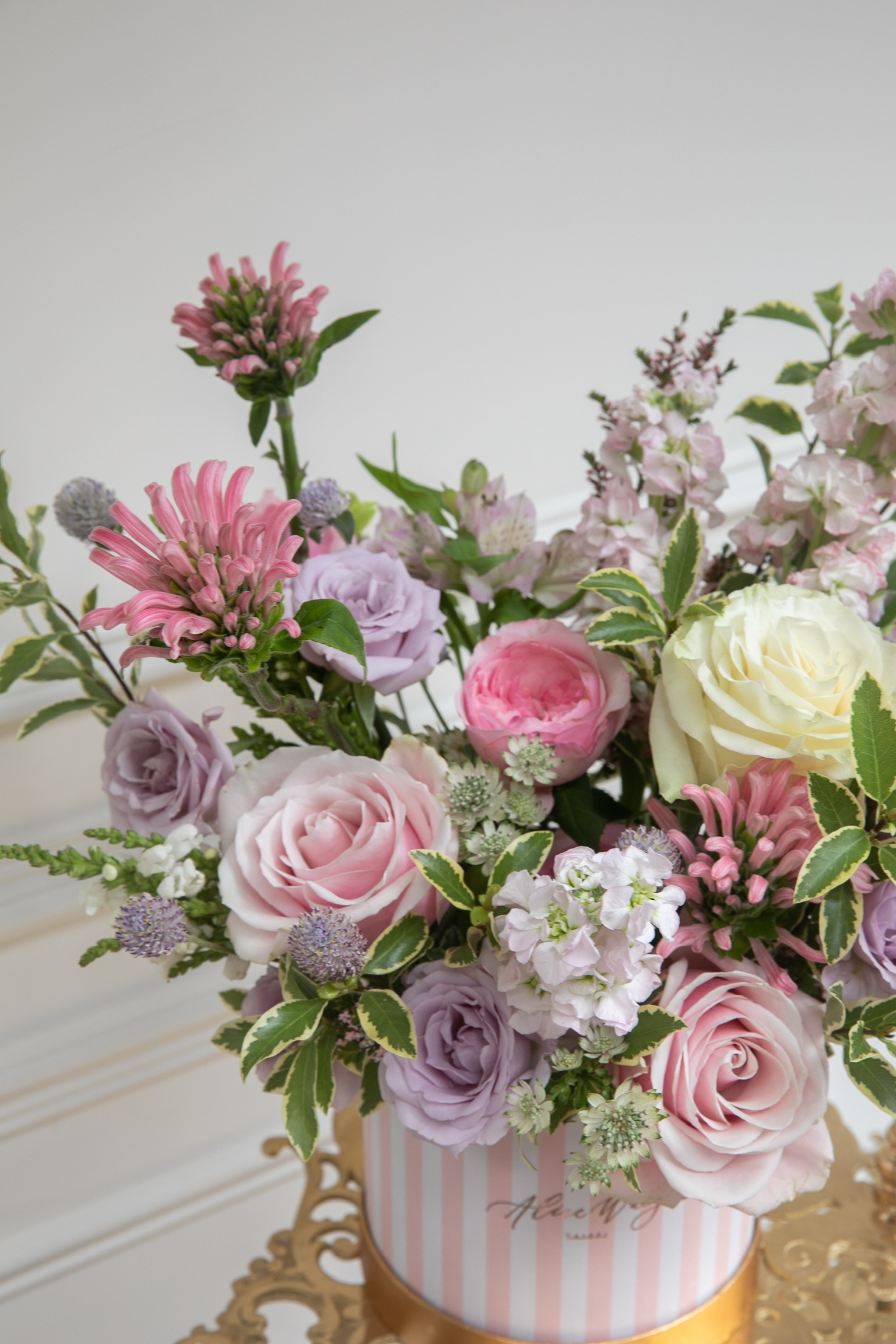 Roses in Pink Box