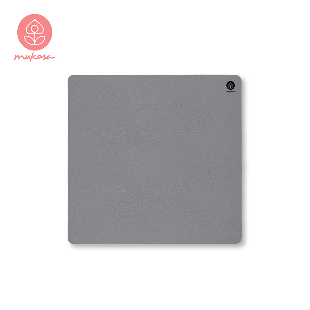 MUKASA 跪拜墊20mm - 太空灰/LOGO MUK-23212