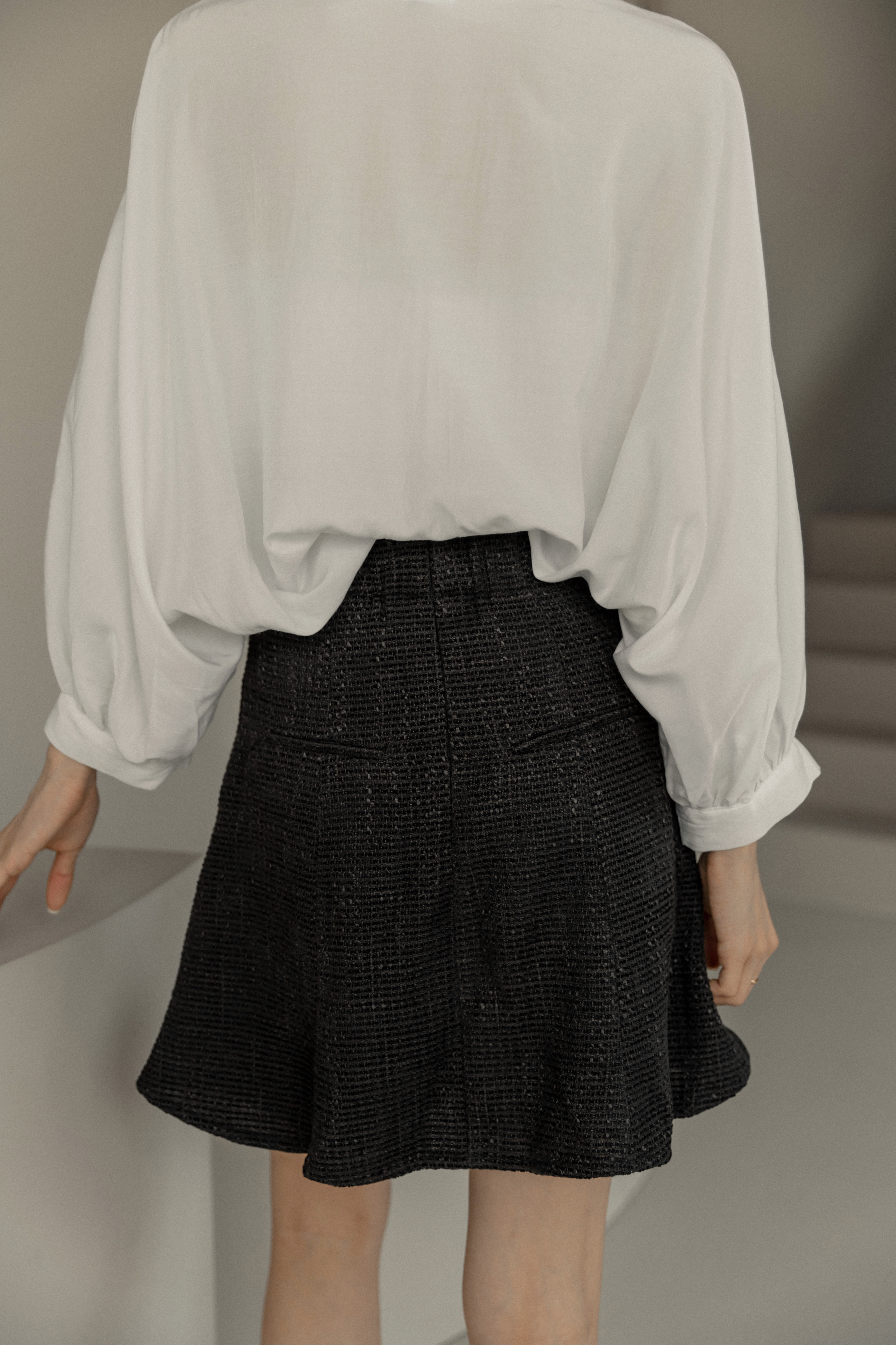 法式高腰魚尾裙