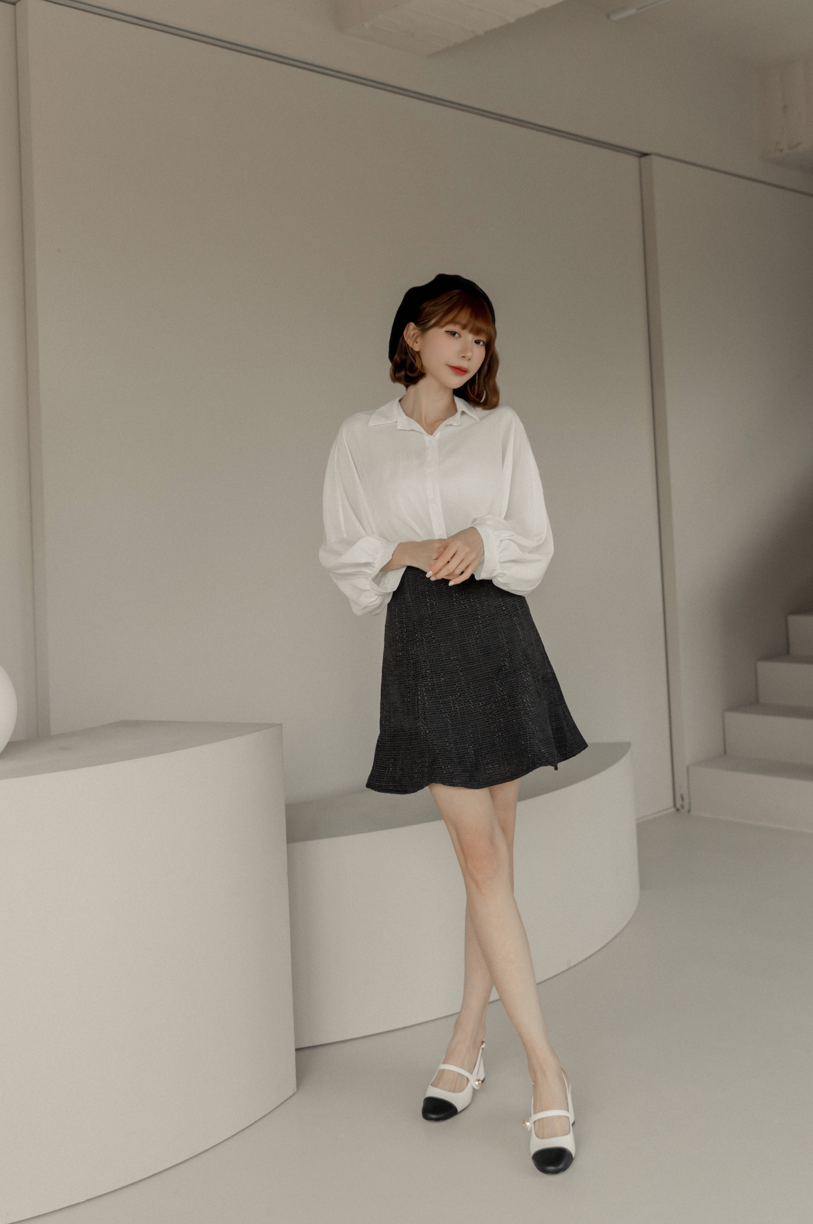 法式高腰魚尾裙