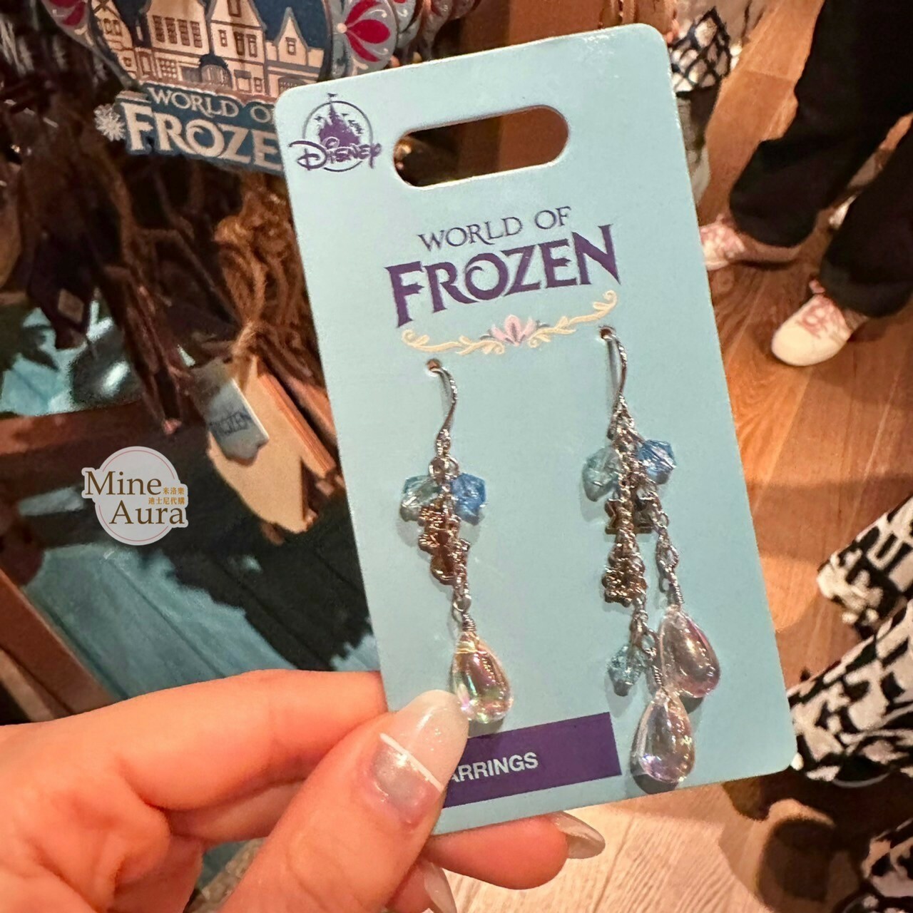 World of Frozen 限定 雪花珠珠綴飾造型 耳環 首飾 冰雪奇緣 Frozen -香港迪士尼樂園