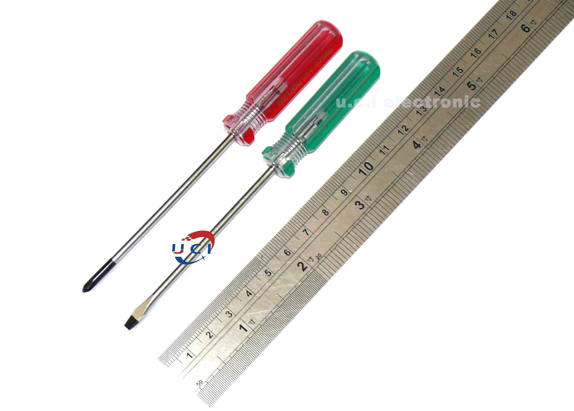 【UCI電子】(D-49) 十字螺絲起子 一字螺絲起子  總長129MM  杆長75MM 螺絲起子