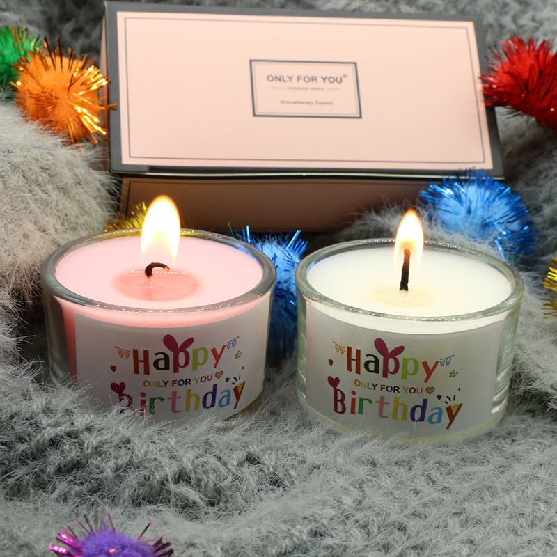 《3244》可愛小圓杯生日蠟燭禮盒(2入)
