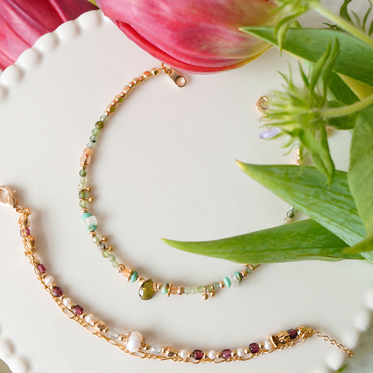 《官網限定》盎然 – 綠碧璽 – 手鍊