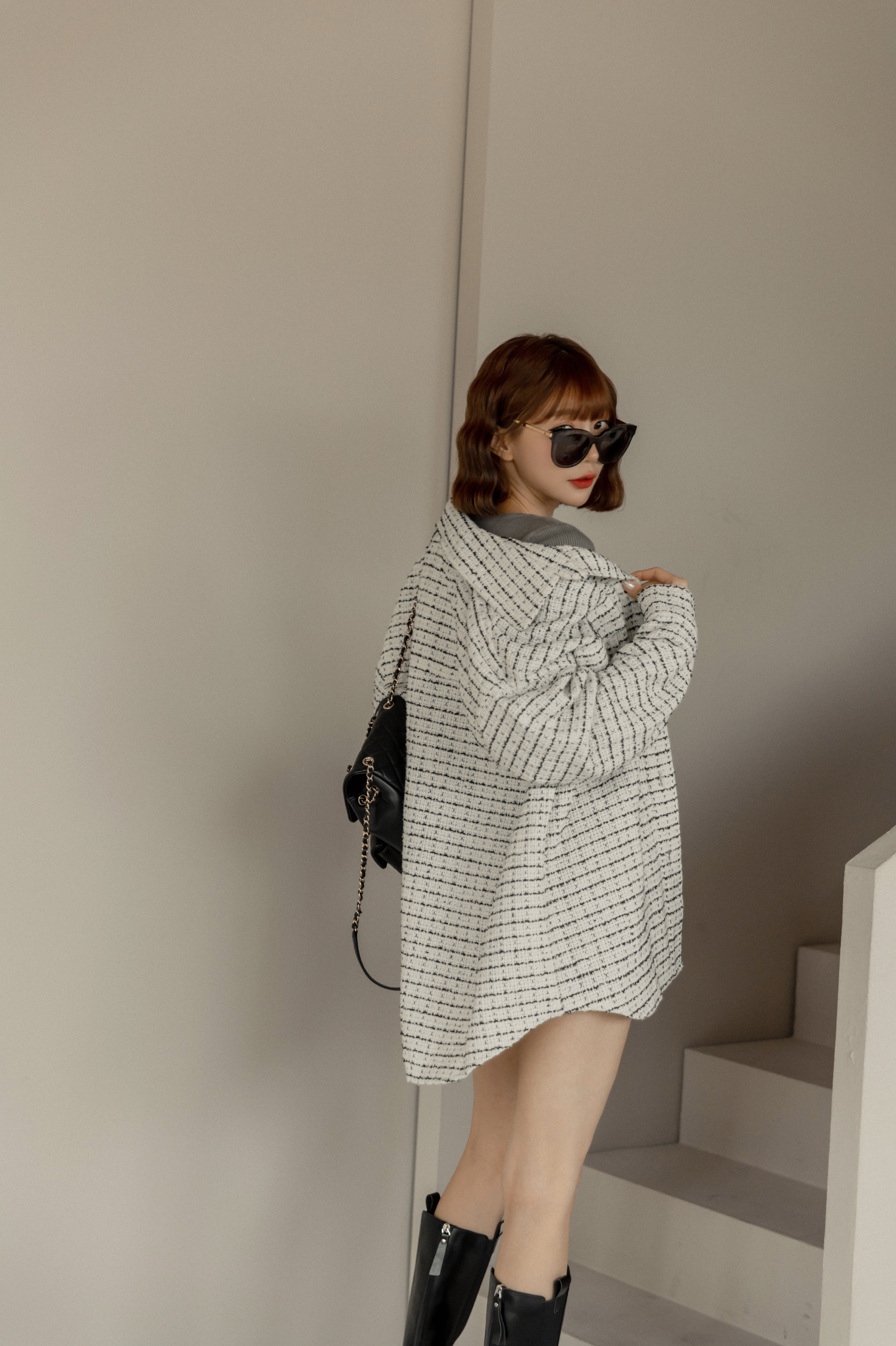 小香重磅長版襯衫