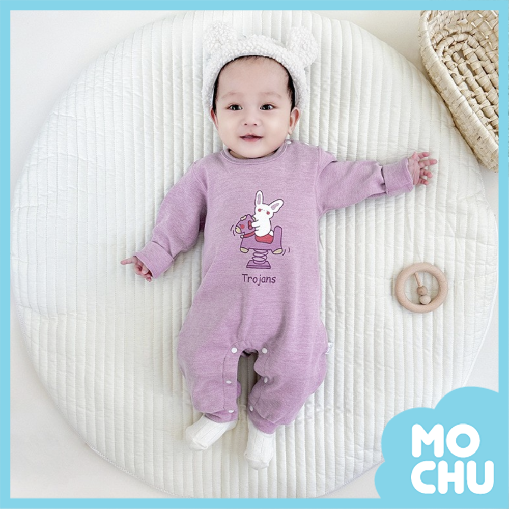 紫木馬長袖連身衣