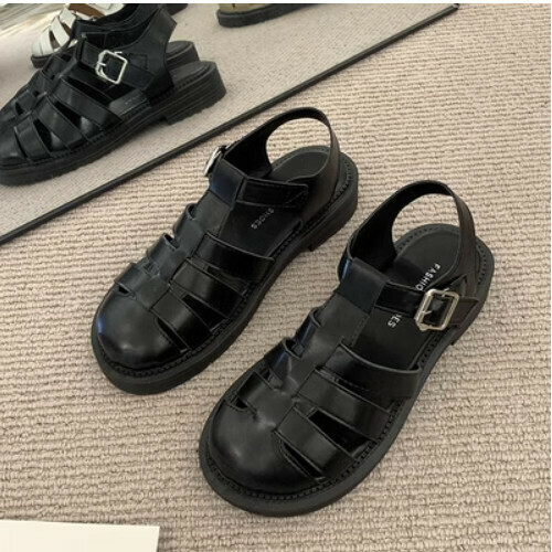 braided hollow sandals