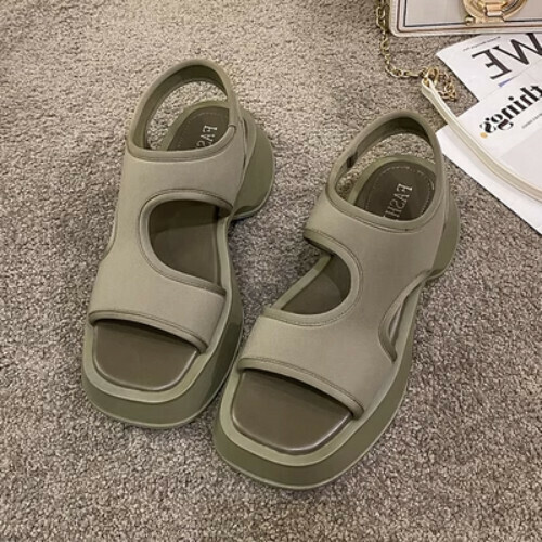 thick sole platform beach sandals