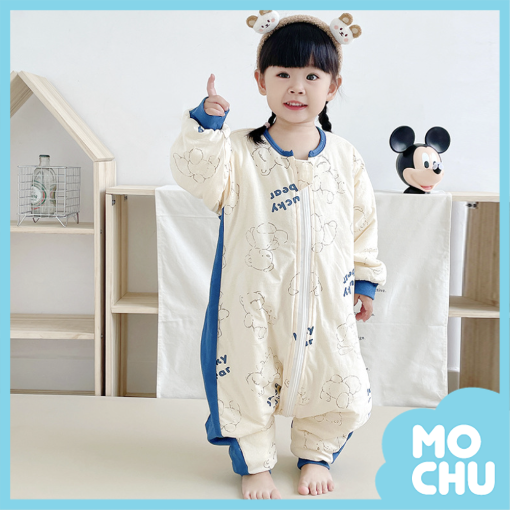 小熊拓印分腿防踢被