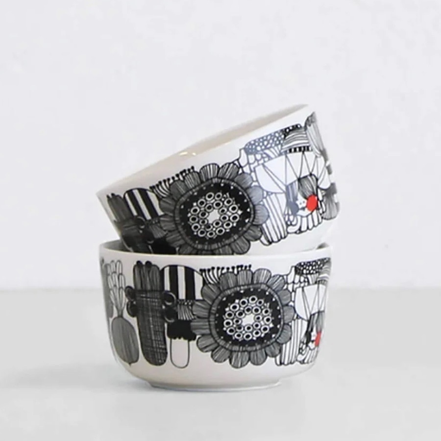 Marimekko 黑線pattern細碗