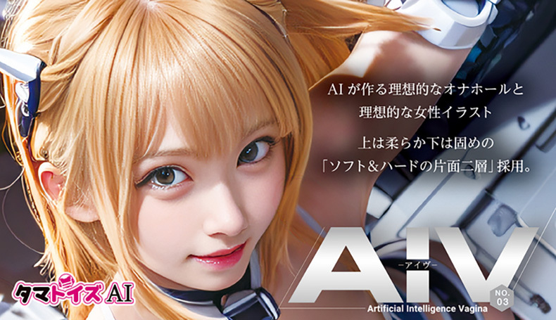 TamaToys，AIV NO.03，飛機杯自慰器的外盒圖
