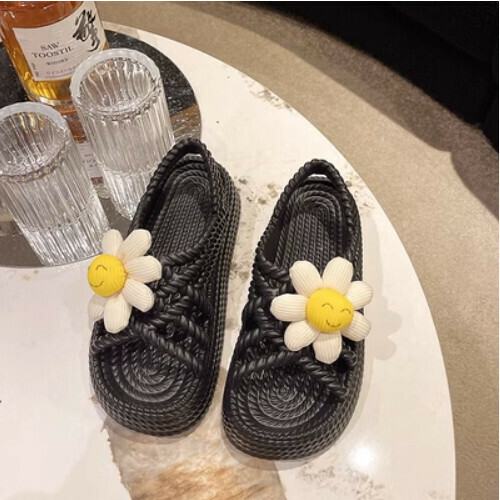 Cute floral beach sandals