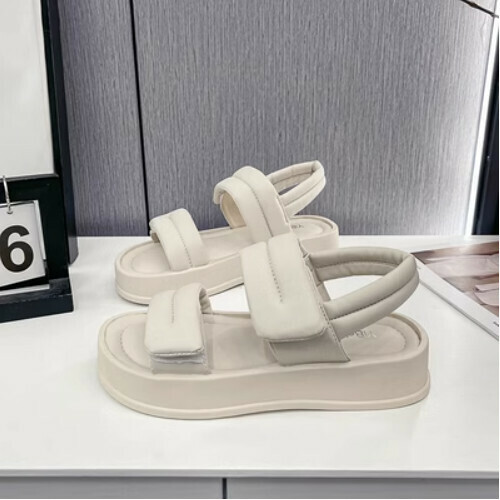 Platform thick-soled Velcro sandals
