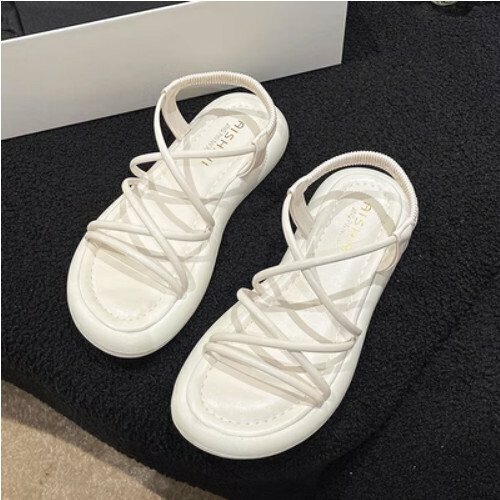 French soft sole flat sandals