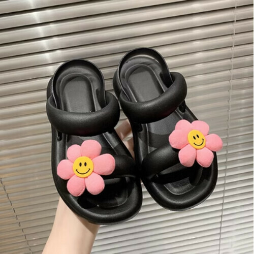 floral soft-soled beach sandals