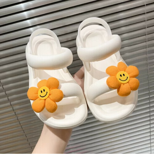 floral soft-soled beach sandals