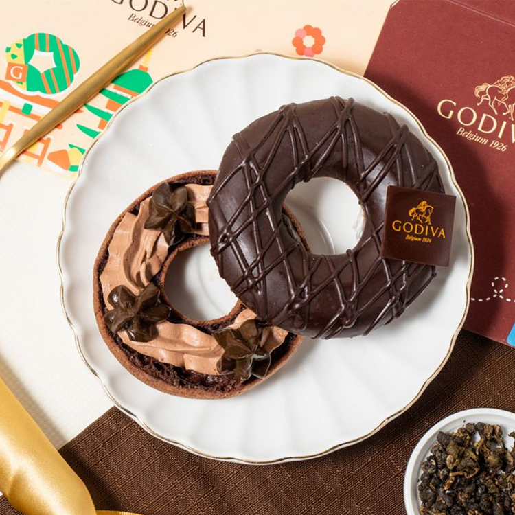 【Mister Donut】GODIVA烏龍可可波堤圈