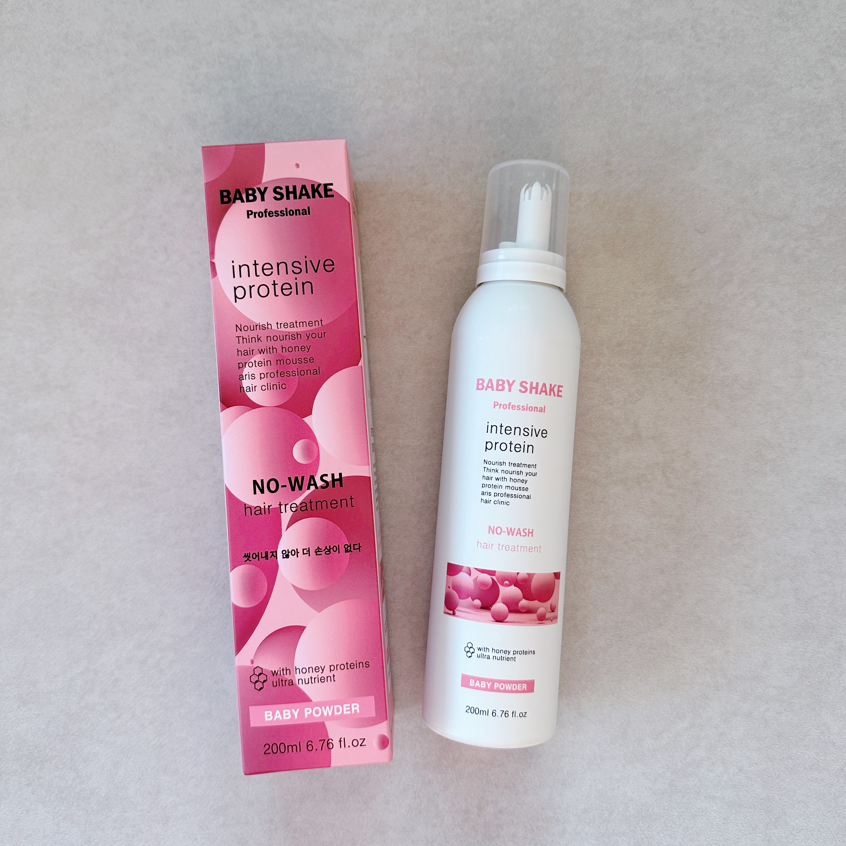 [美妝護膚推介] BABY SHAKE 集中補水蛋白質免洗護髮泡泡 - 300ML