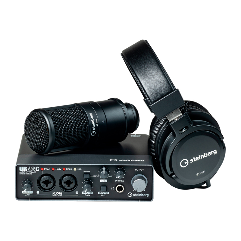 Steinberg UR22C Recording Pack 錄音套組 黑色