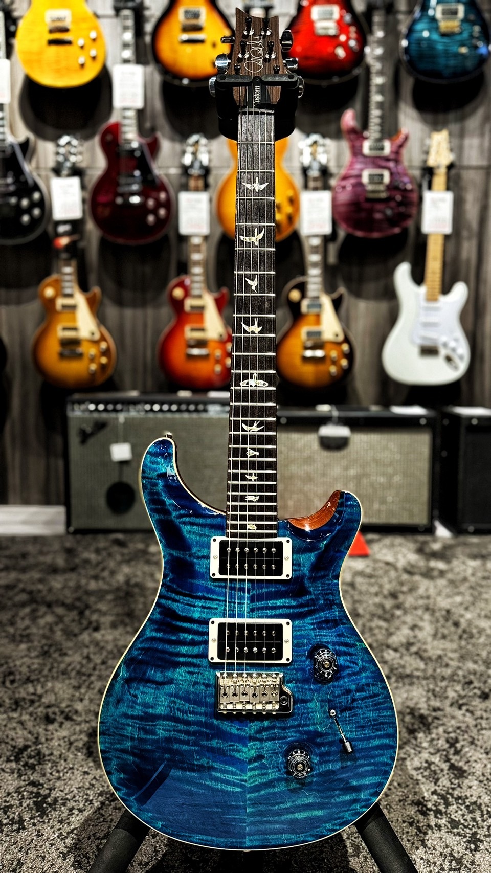 PRS Custom 24 Blue Matteo【宛伶樂器】