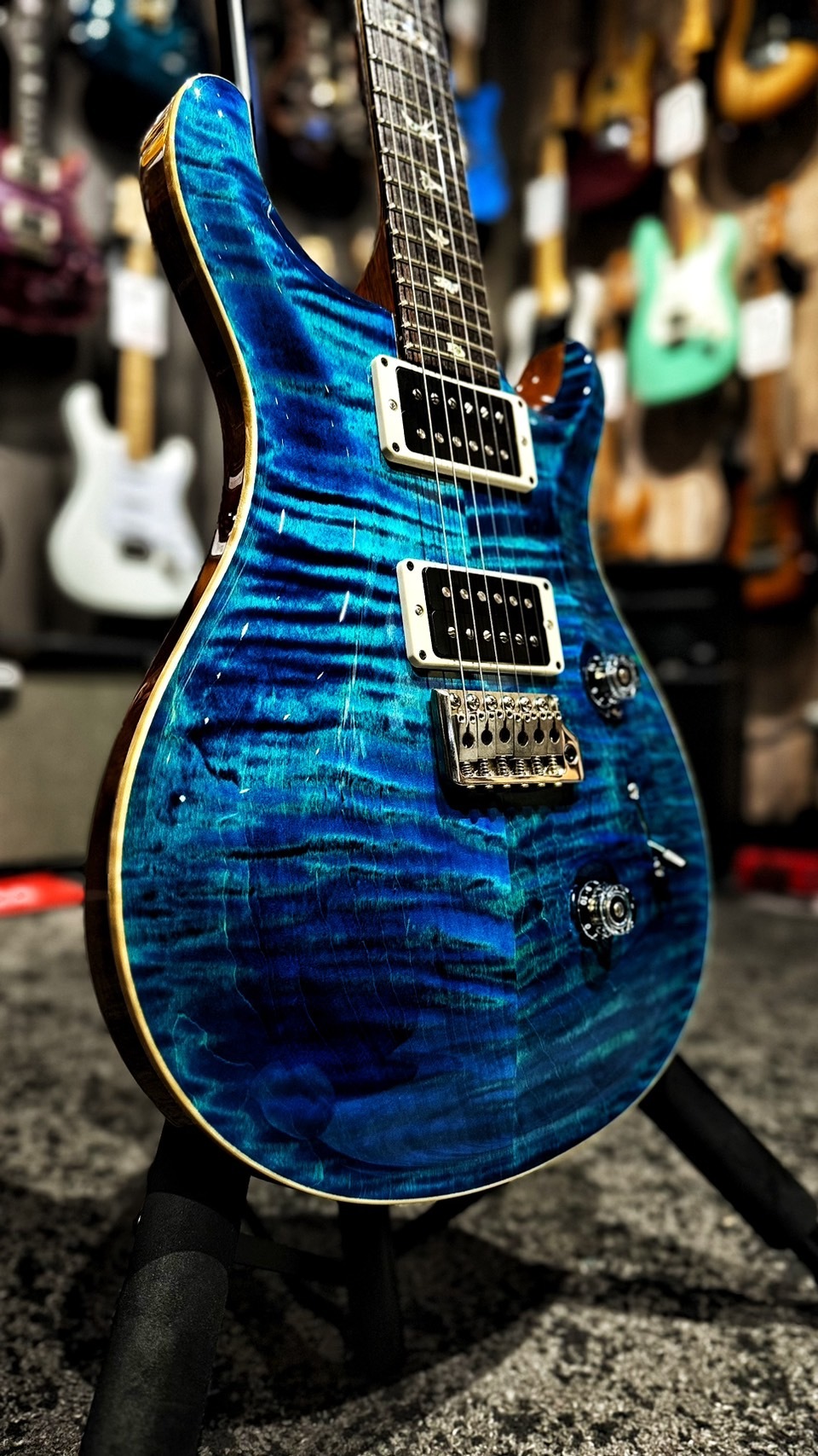 PRS Custom 24 Blue Matteo【宛伶樂器】