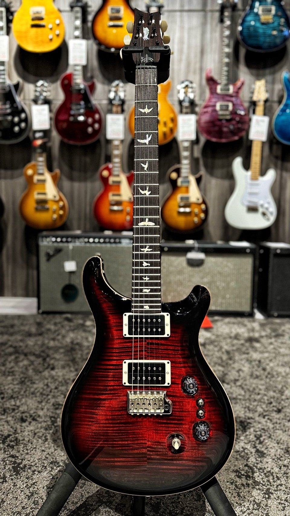 PRS Custom 24 35th Anniversary-Fire Red Burst【宛伶樂器】